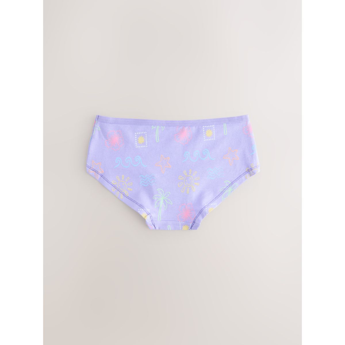 Slip imprimé taille basse, lot de 5 rose/lilas, NEXT