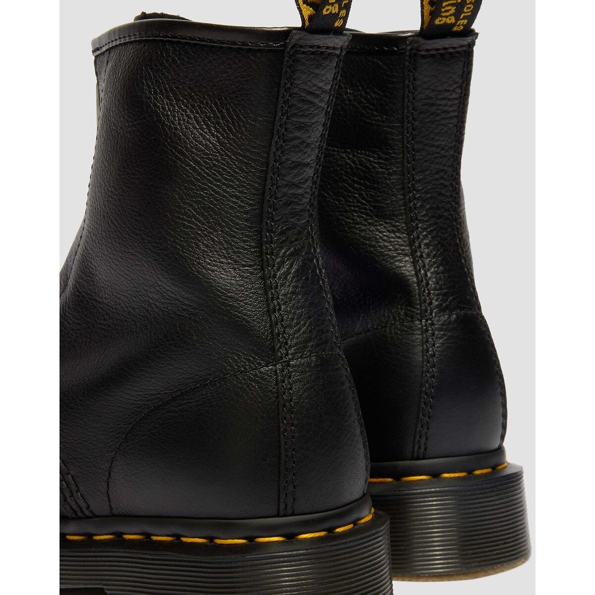 Boots 1460 zippées en cuir Virginia noir, DR. MARTENS