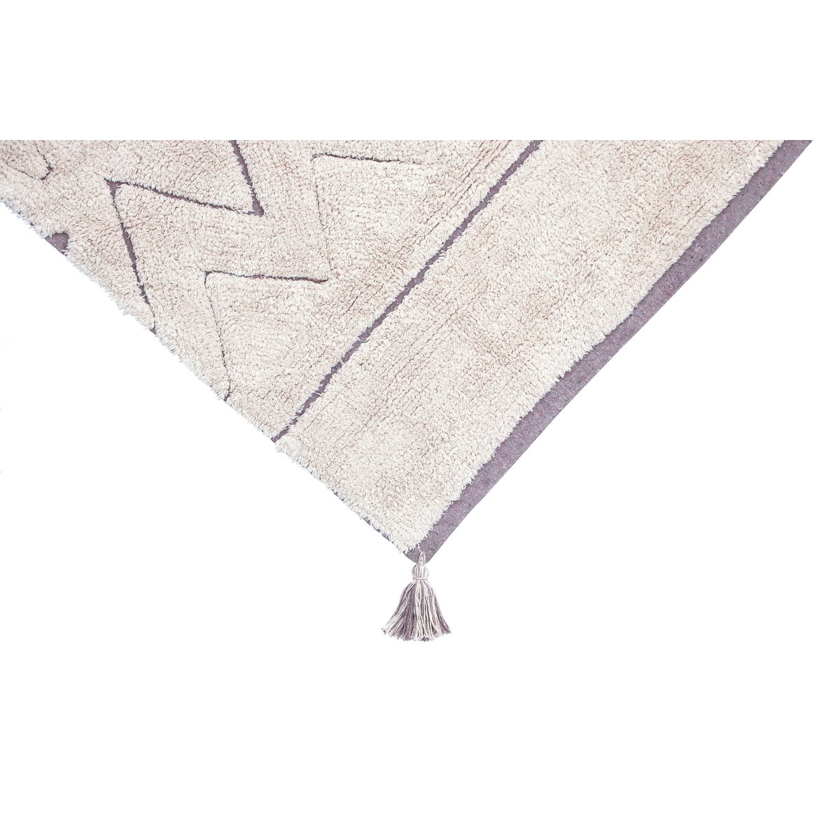 Tapis recyclé rectangulaire en coton azteca  RECYCLÉ naturel, LORENA CANALS