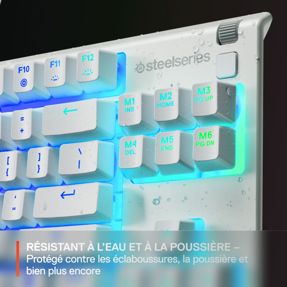 Clavier gamer Apex 3 TKL Blanc couleur unique, STEELSERIES