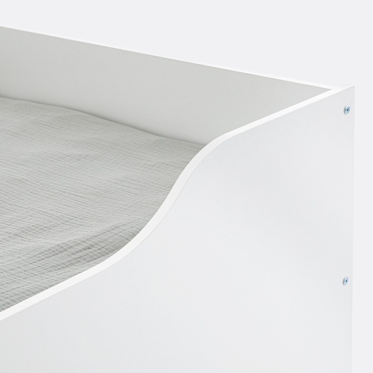 Lit banquette gigogne avec sommiers, Arrie blanc, SO'HOME