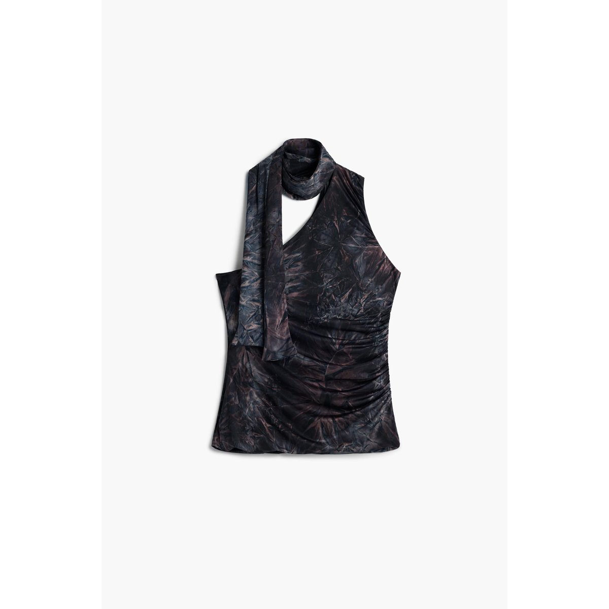Top asymétrique ajusté marron, DESIGUAL