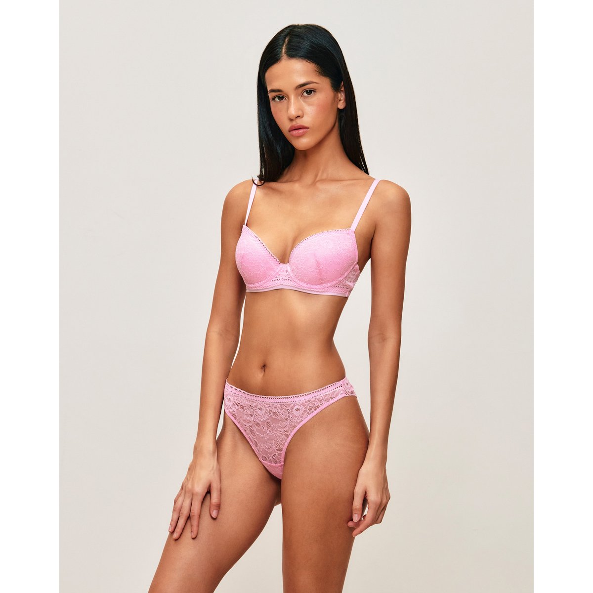 Soutien-gorge ampliforme en dentelle florale NEW REVOLTIZ rose, UNDIZ