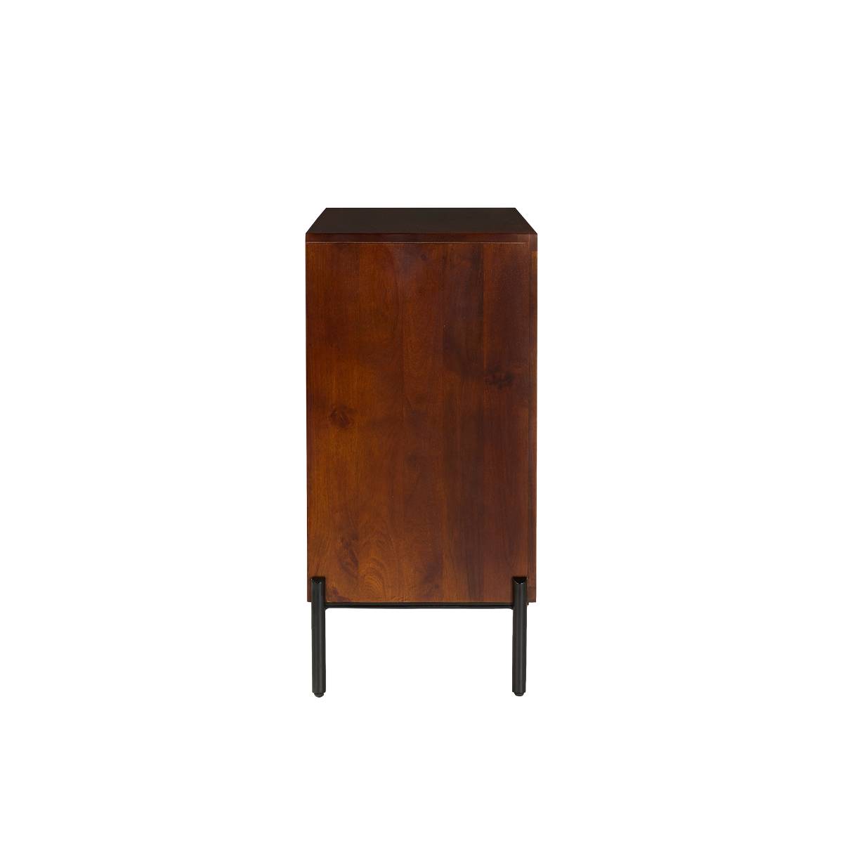 Buffet en bois de manguier et en métal NAYELI bois foncé, MADE IN MEUBLES