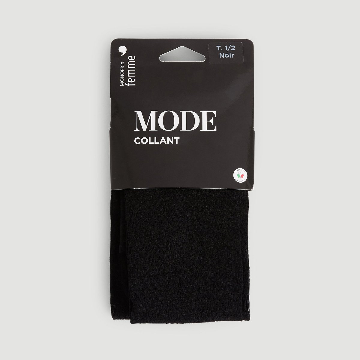 Collant résille noir, MONOPRIX