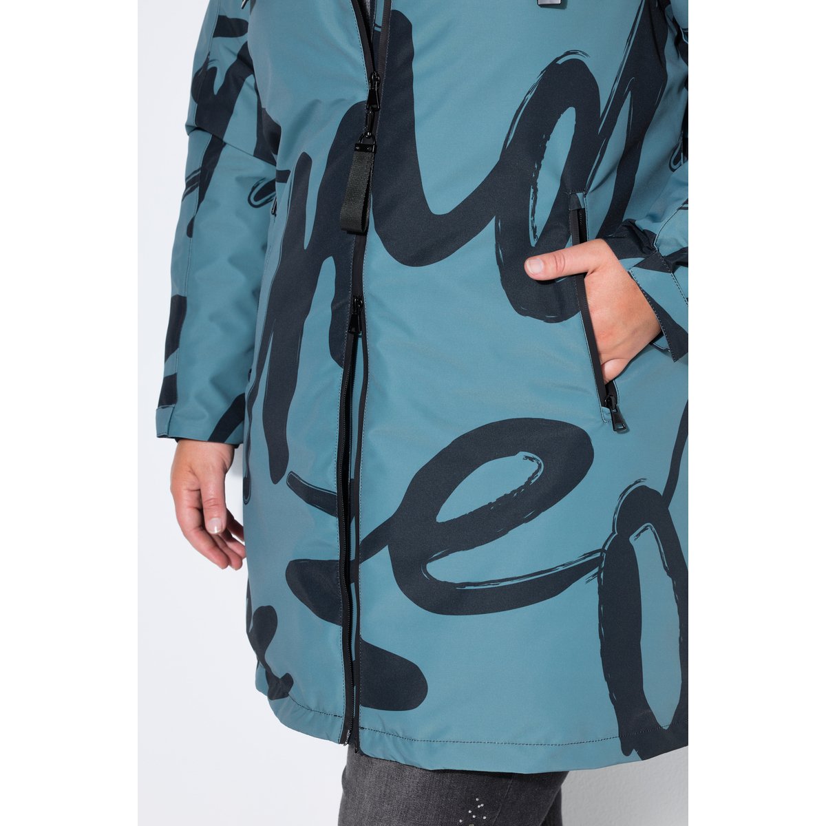 Manteau technique HYPRAR imperméable gris turquoise, ULLA POPKEN
