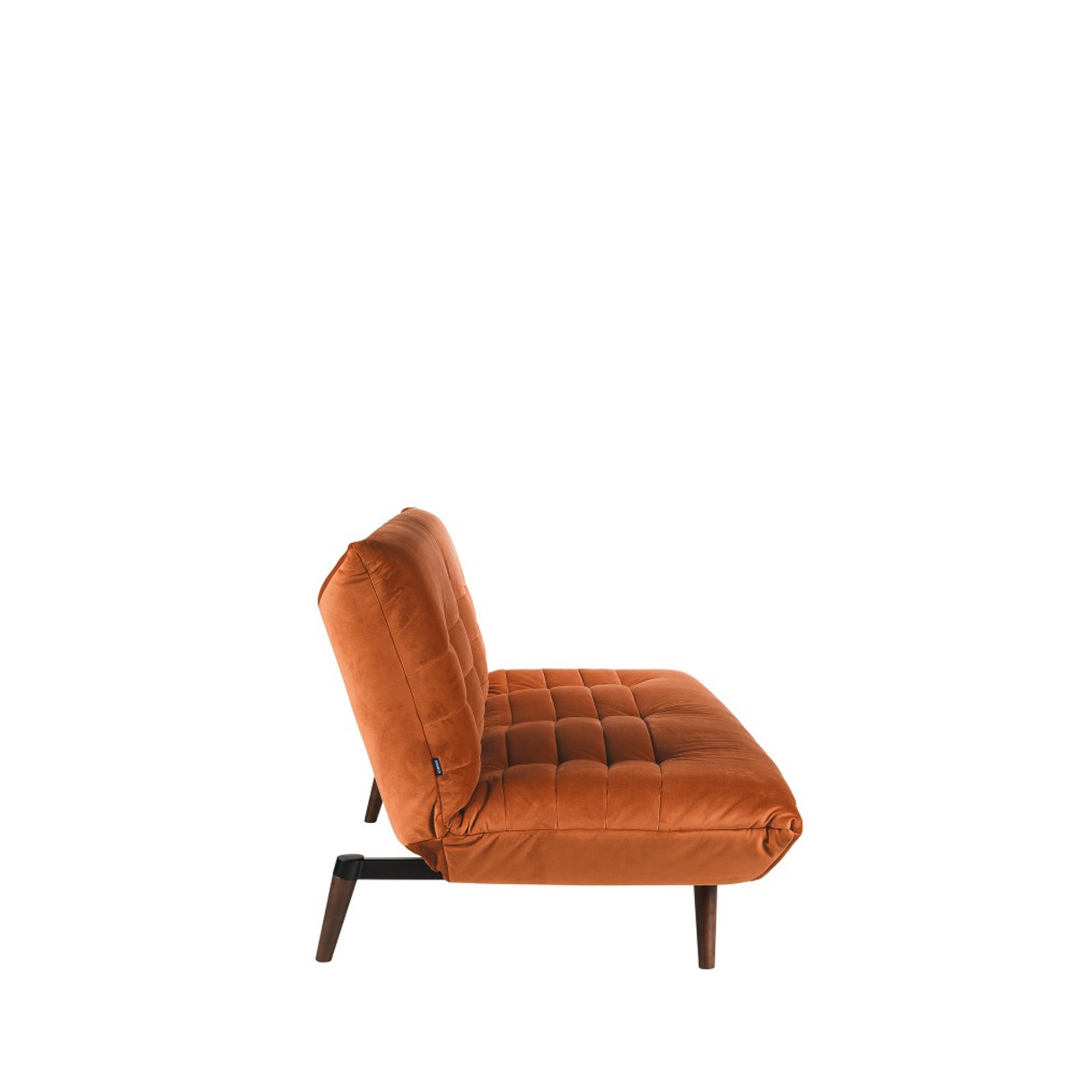 Canapé convertible 3 places en velours- TOMMY rouille, DRAWER