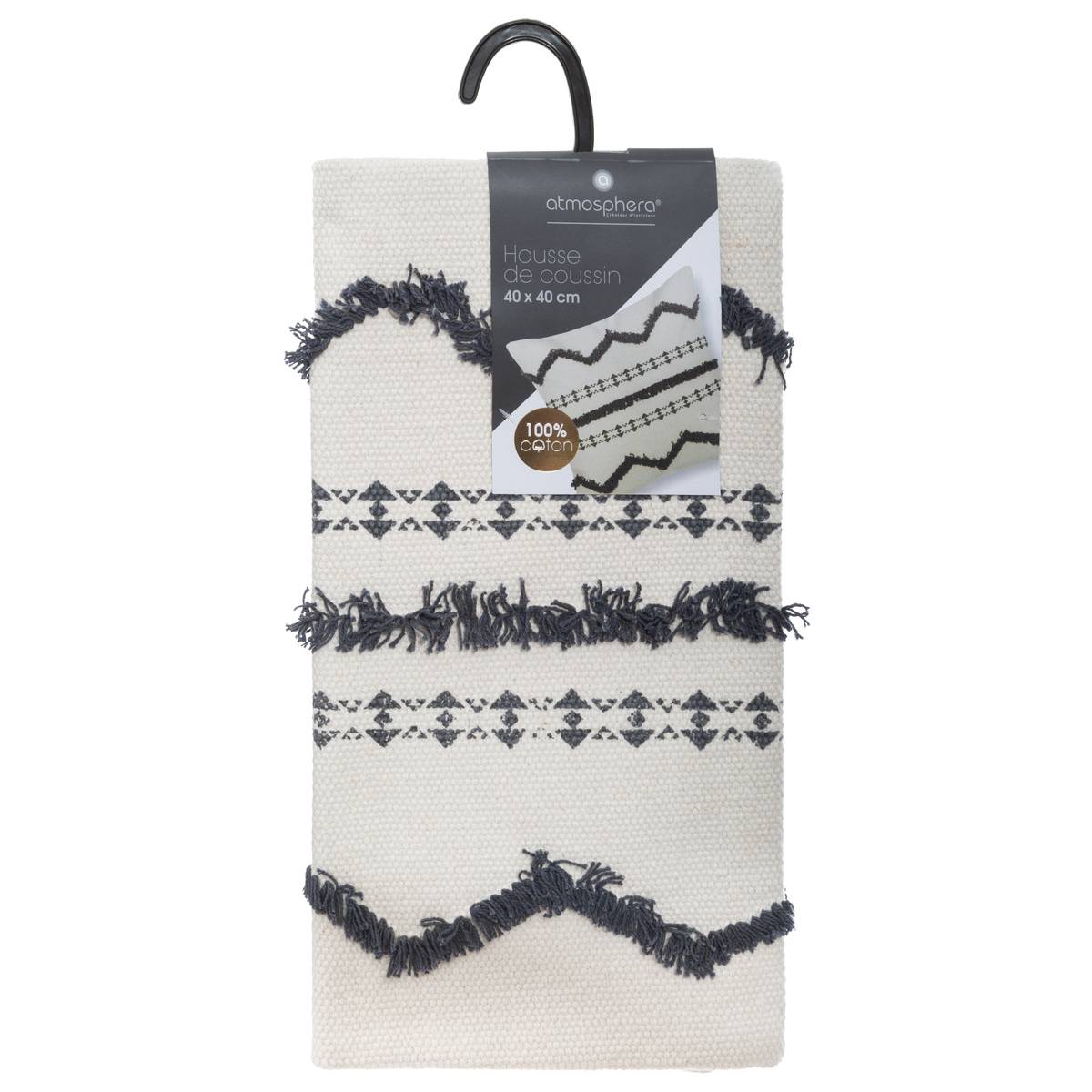 Housse de coussin gris, ATMOSPHERA