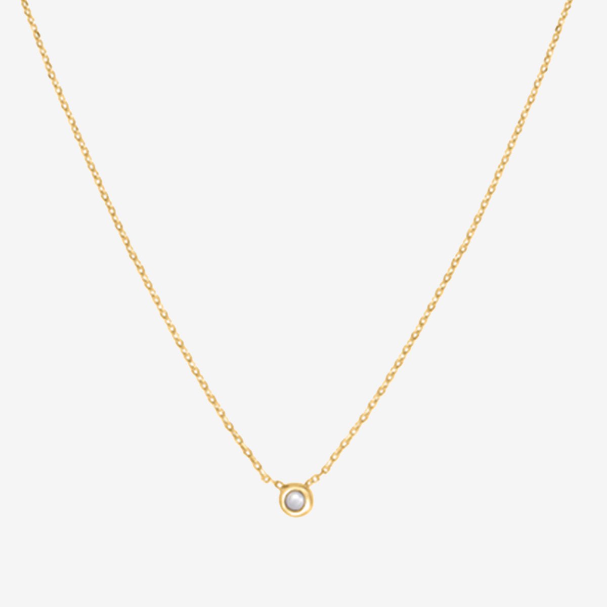 Collier doré nacre blanche - tiny blanc, CAROLINE NAJMAN