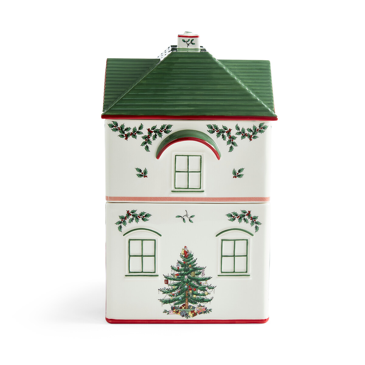 Christmas Tree Village Stacking Canister multi-coloured, SPODE