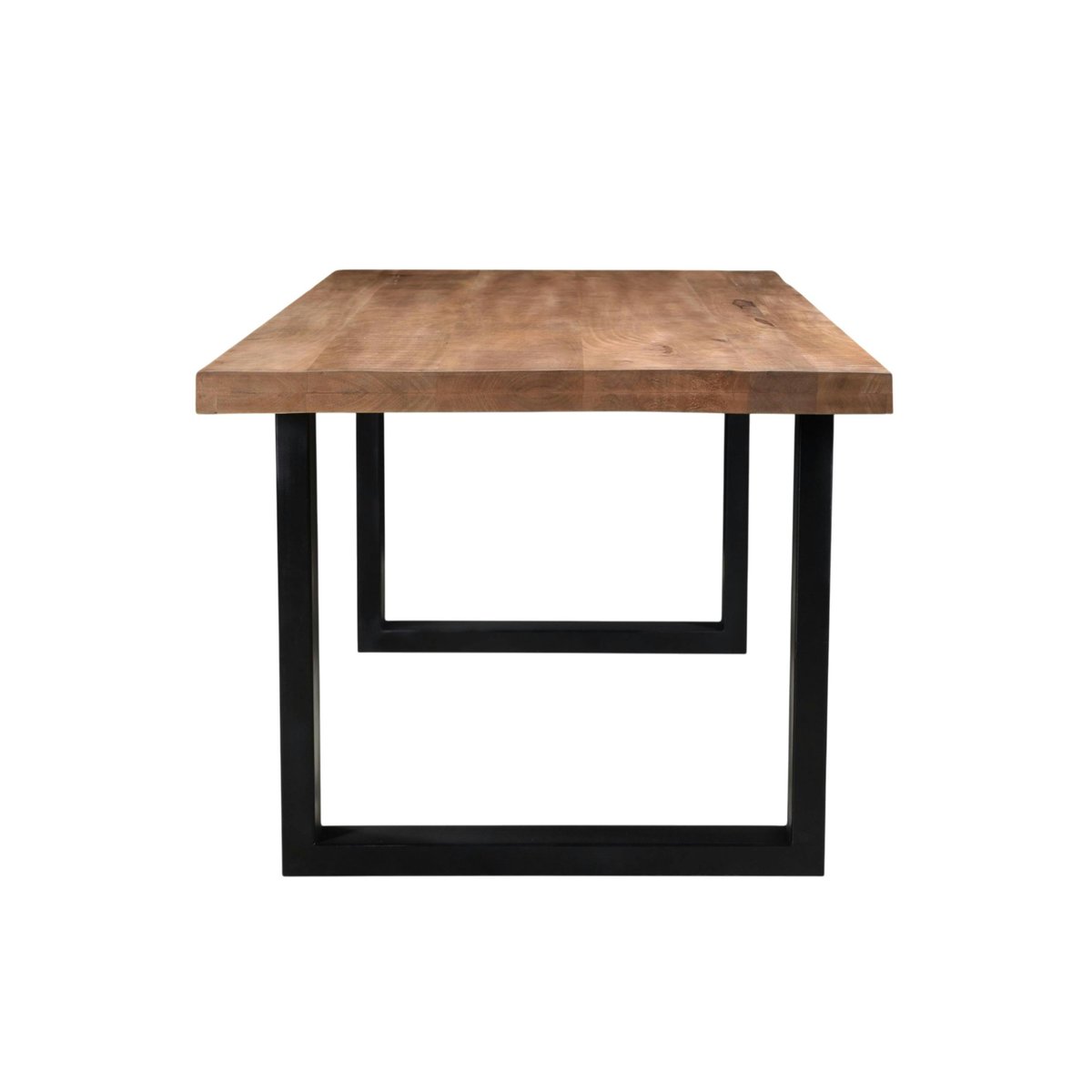 Table à manger en bois à pieds en U 160 cm FULTON bois naturel, PIER IMPORT