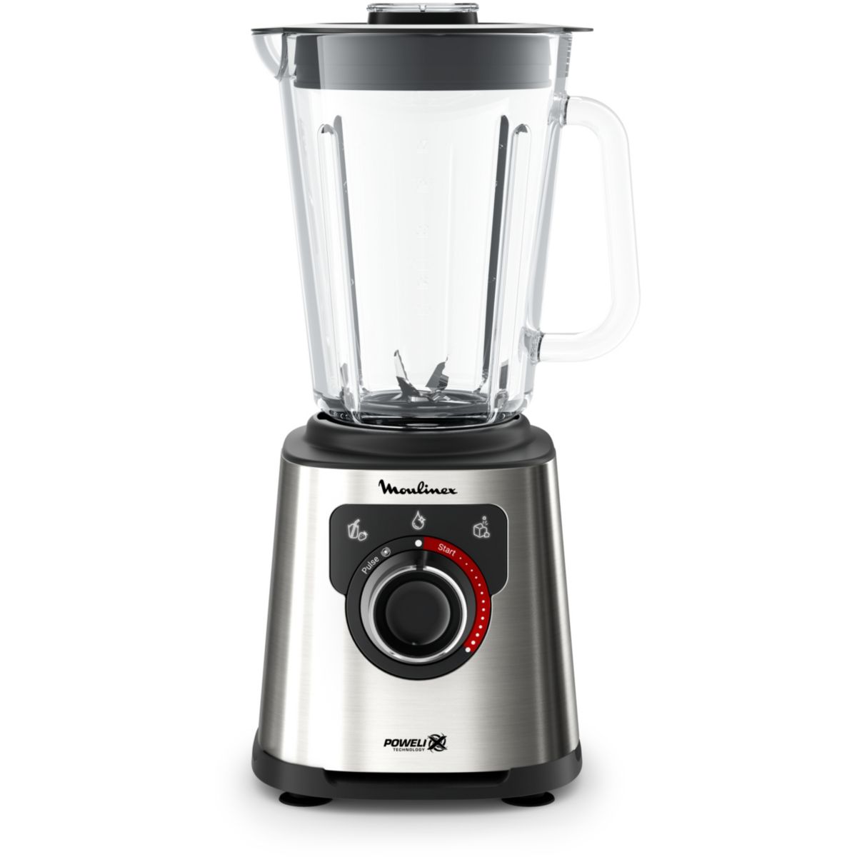 Blender perfect mix LM871D10 noir et metal noir, MOULINEX
