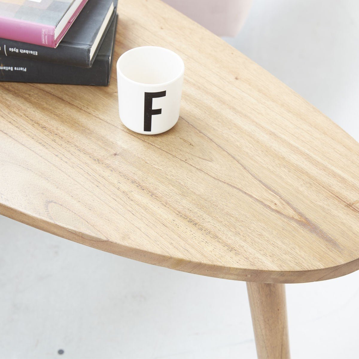 Table basse en bois massif 62 cm ODDA naturel, BERAH GETAH