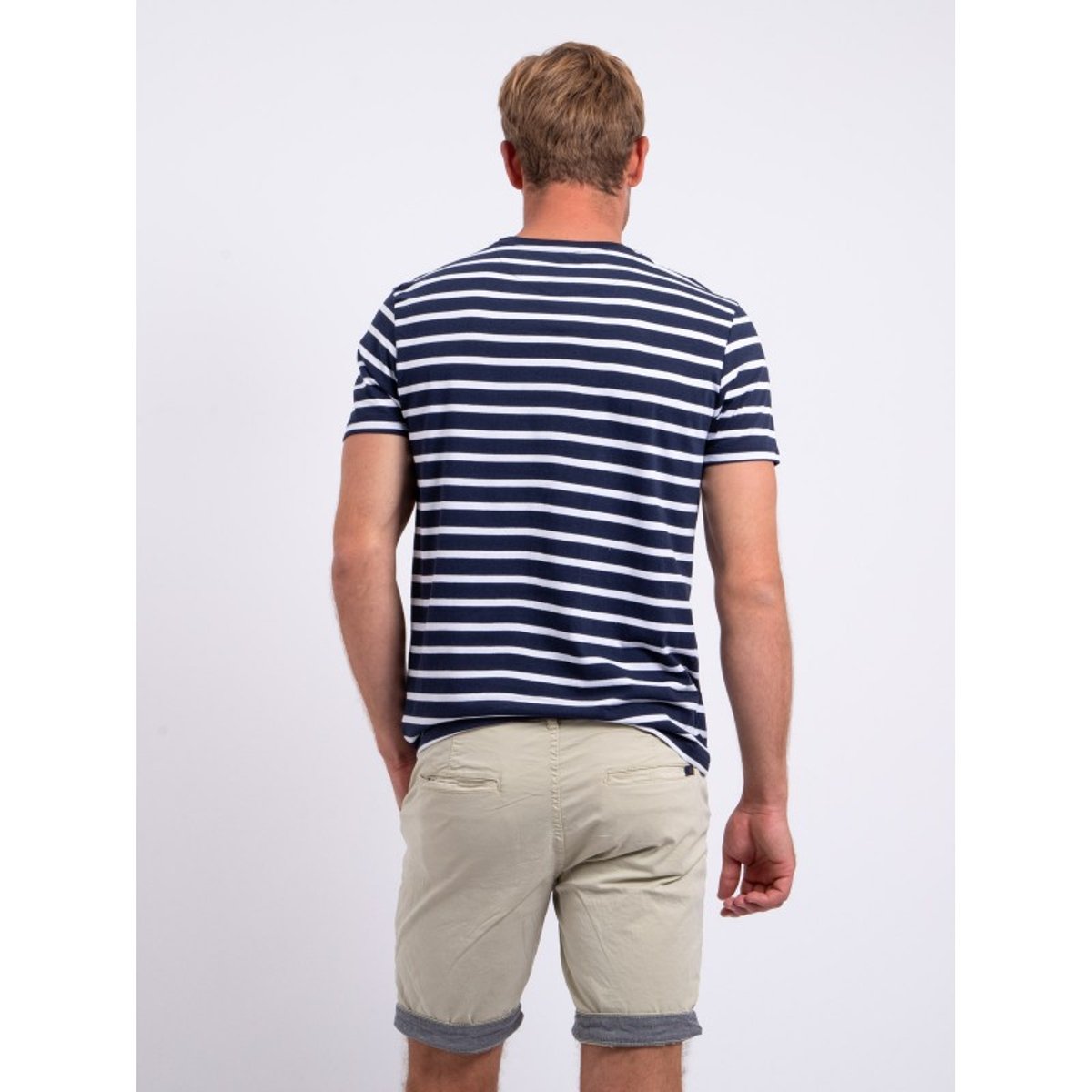 T-shirt Col Rond Pur Coton Nabaumix blanc, RITCHIE