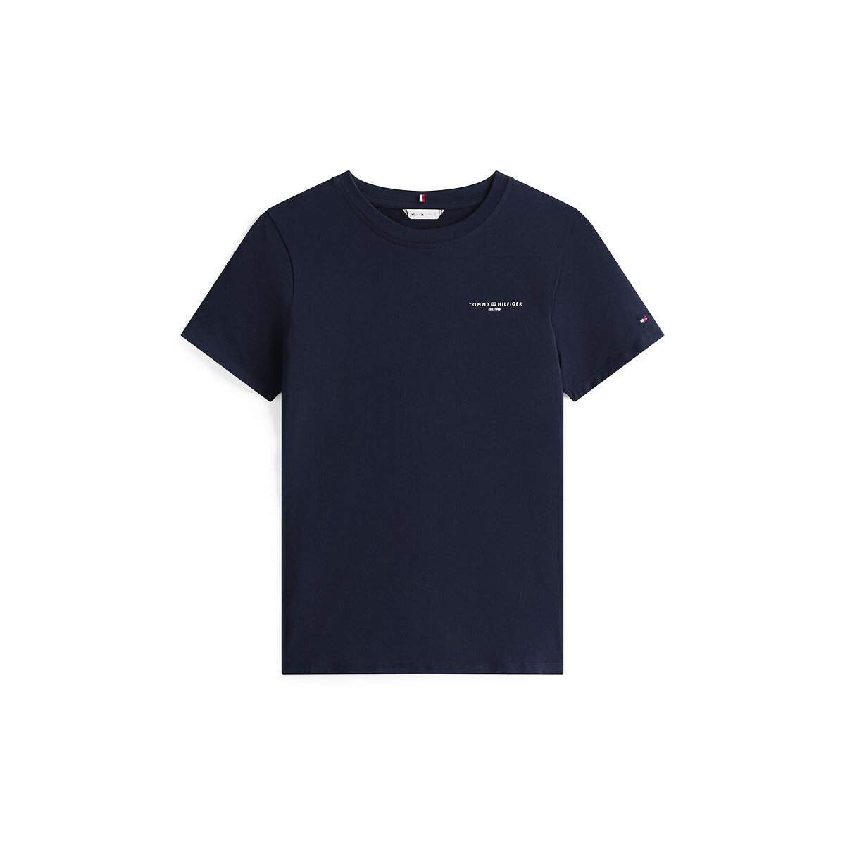 T-shirt girocollo a maniche corte navy, TOMMY HILFIGER