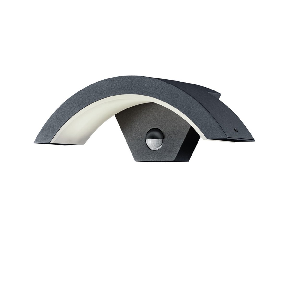 Applique de jardin LED Ohio avec capteur noir, TRIO