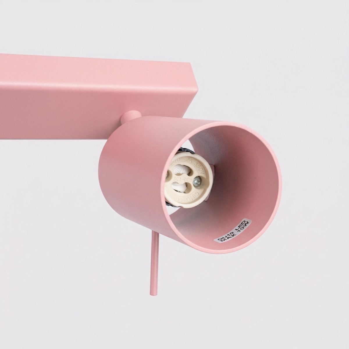 Plafonnier Acier Rose GU10 4 RING rose, EDEN