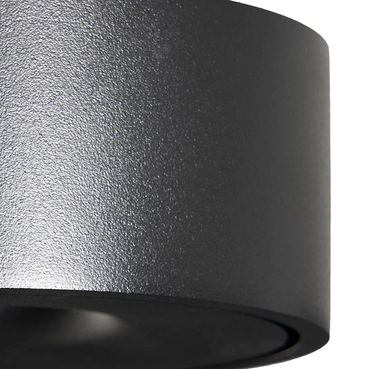 Plafonnier en aluminium moderneLED, Rotari noir, ARCCHIO