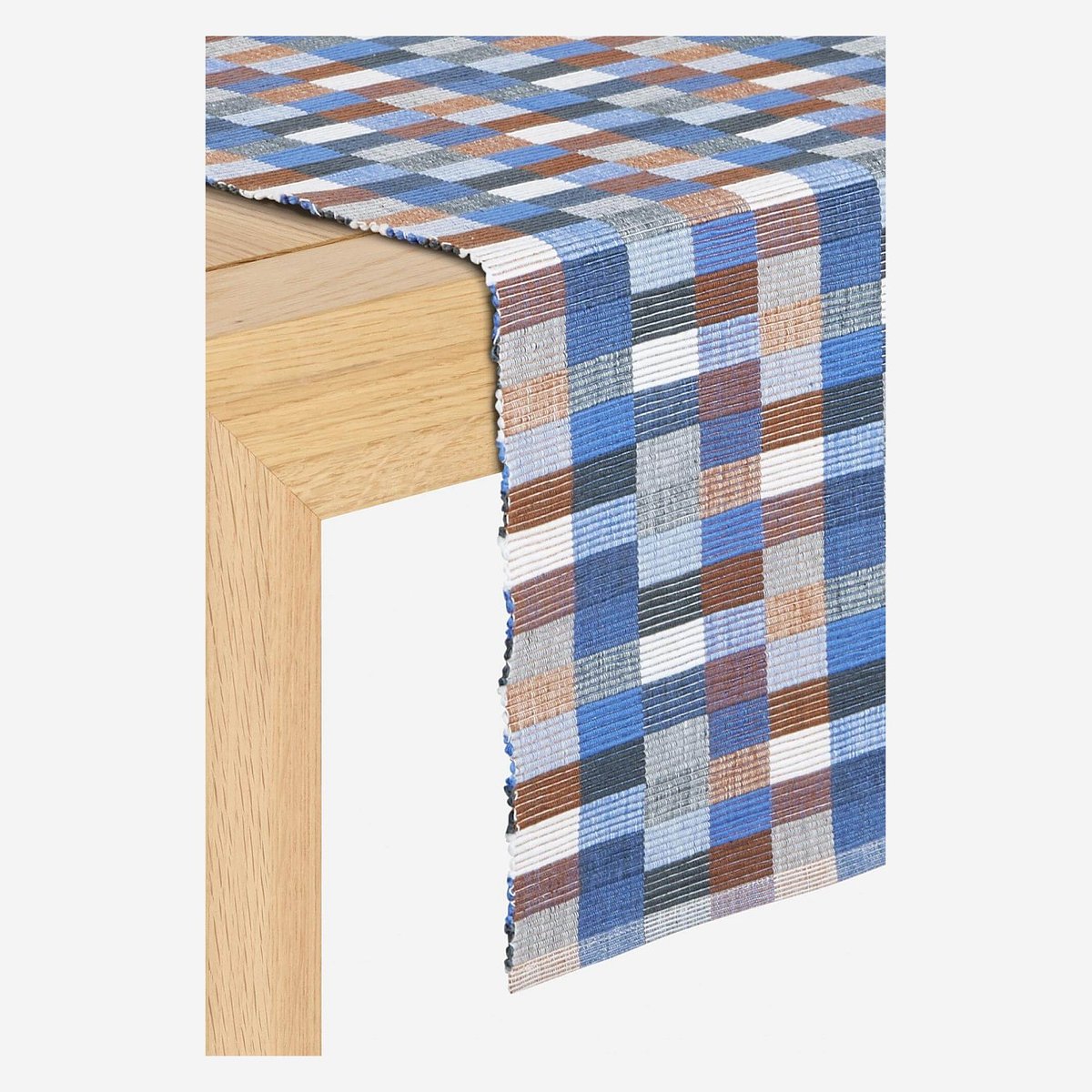 Lot de 2 travers de table en coton TALEB bleu, multicolore, HABITAT