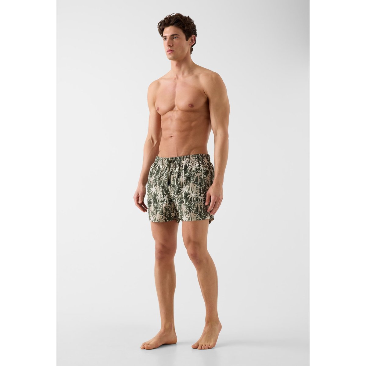 Shorts De Bain Imprimés vert, GUESS