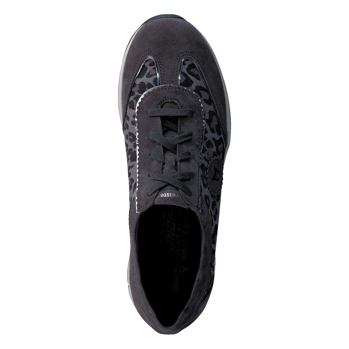 Baskets en cuir YAEL gris 5132, MEPHISTO