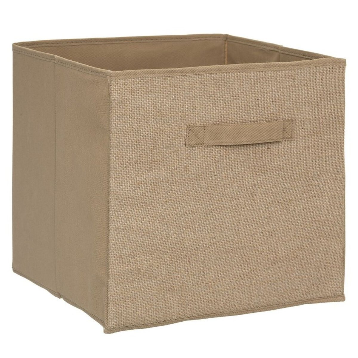 Lot de 2 boîtes de rangement pliants en jute marron, TOILINUX