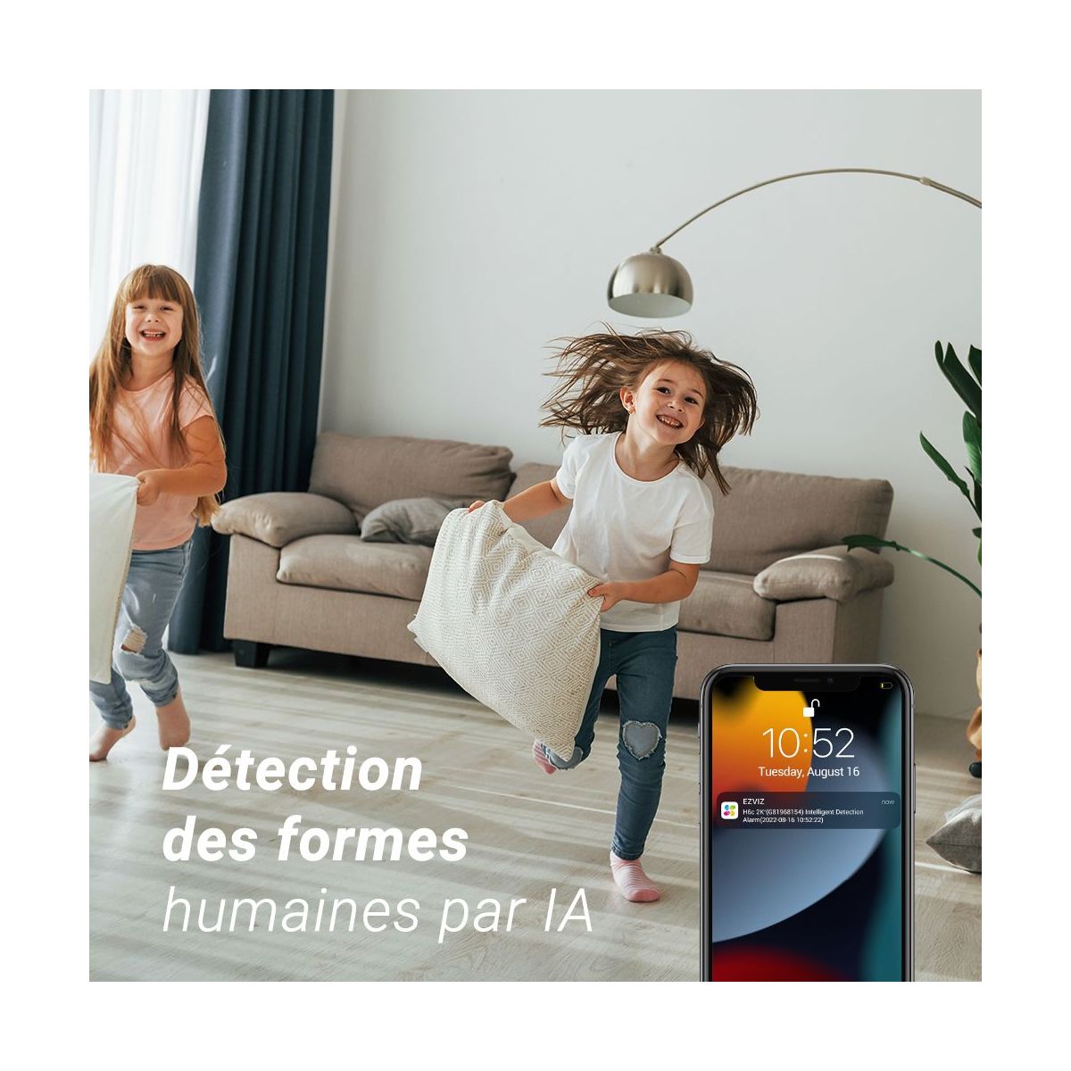 Caméra de surveillance H6C 2K couleur unique, EZVIZ