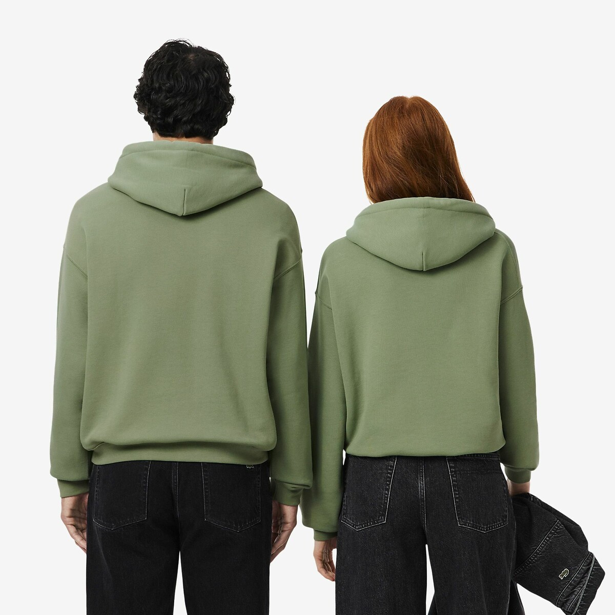 Felpa con cappuccio e logo ton sur ton timo, LACOSTE