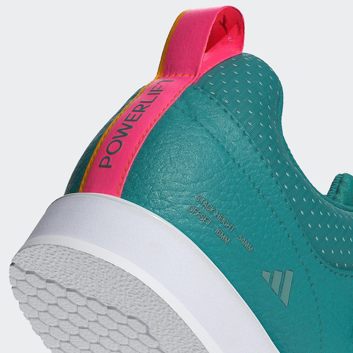 Chaussure D'haltérophilie Powerlift 5 pure teal / cloud white / powder teal, adidas Performance