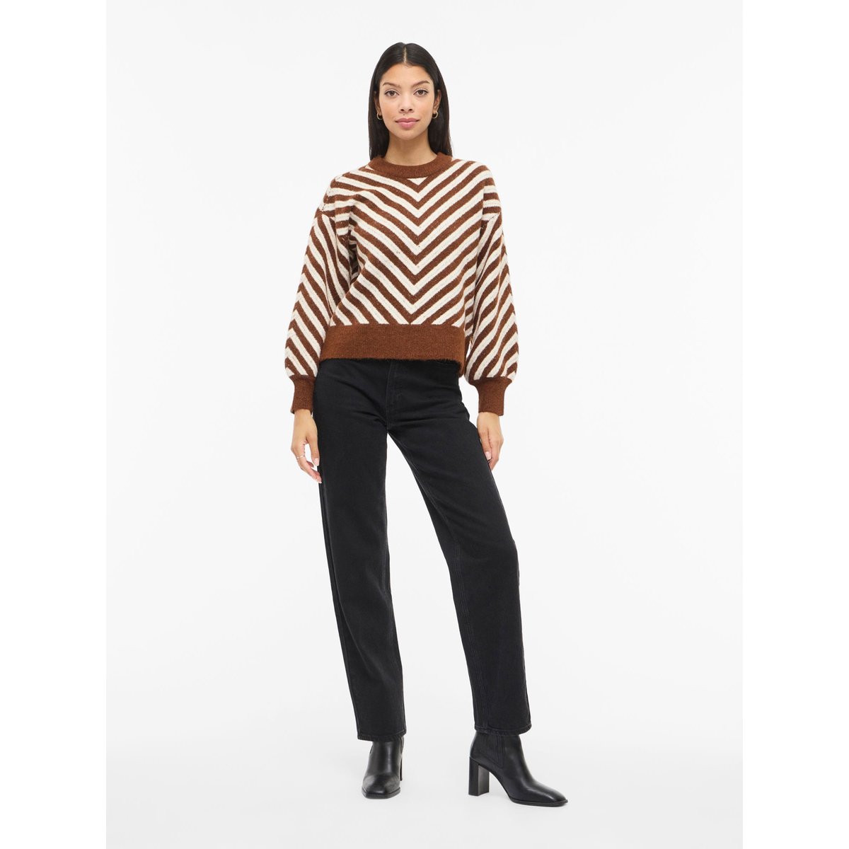 Pull En Maille chocolate brown, VILA