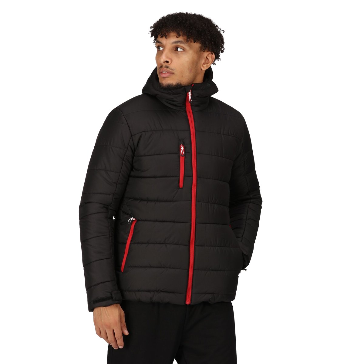 Veste matelassée NAVIGATE noir / rouge, REGATTA