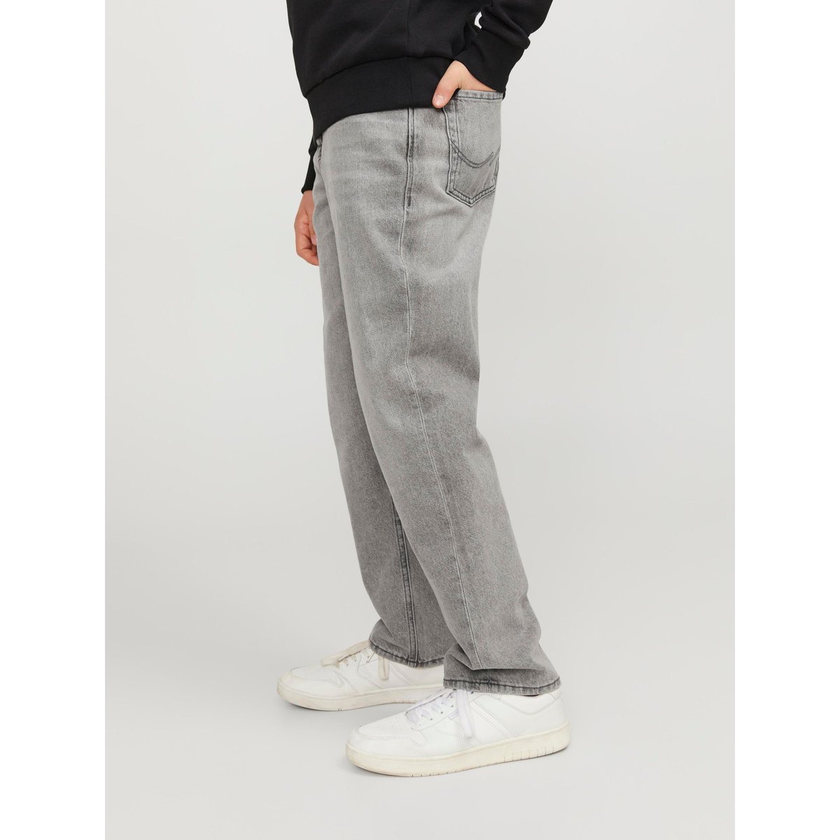 Jean coupe loose grey denim, JACK & JONES JUNIOR