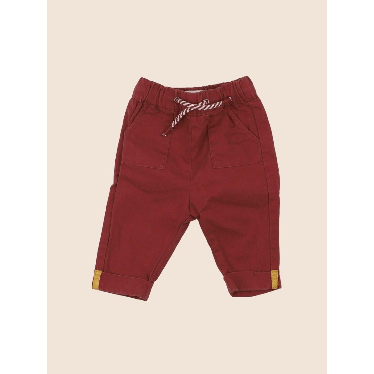 Pantalon - Etat satisfaisant rouge, VERTBAUDET