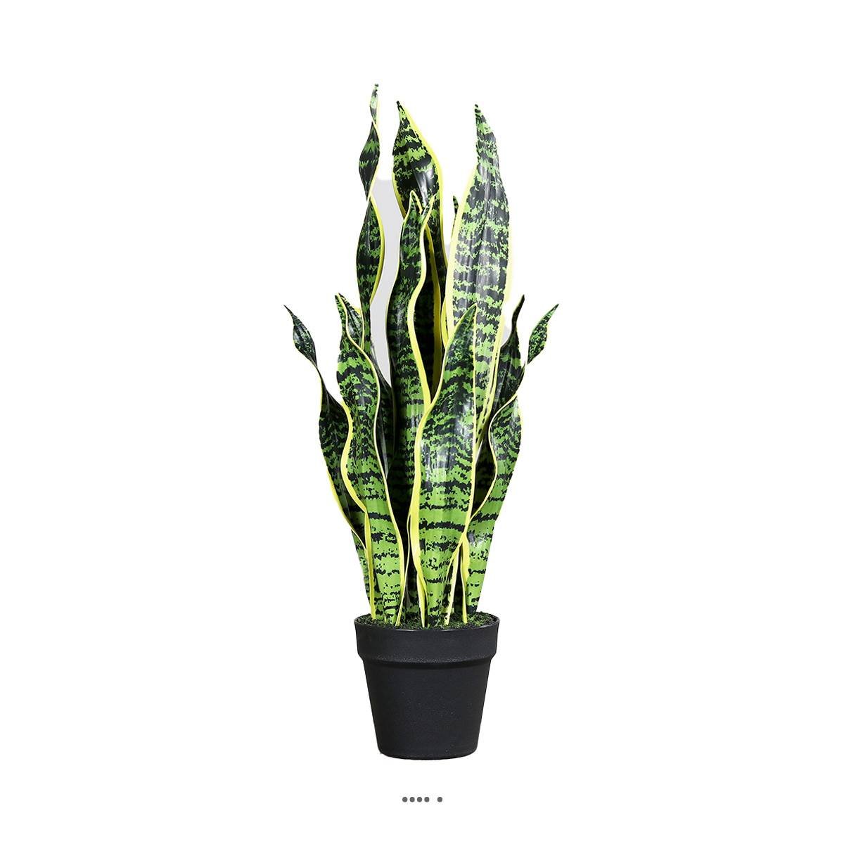 Sanseveria artificiel en pot H 65 cm en plast v002239, ARTIFICIELLES