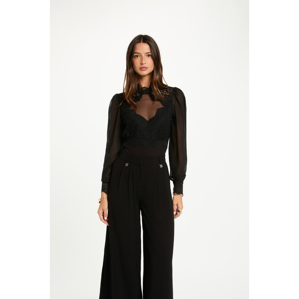 Body en dentelle noir, MORGAN