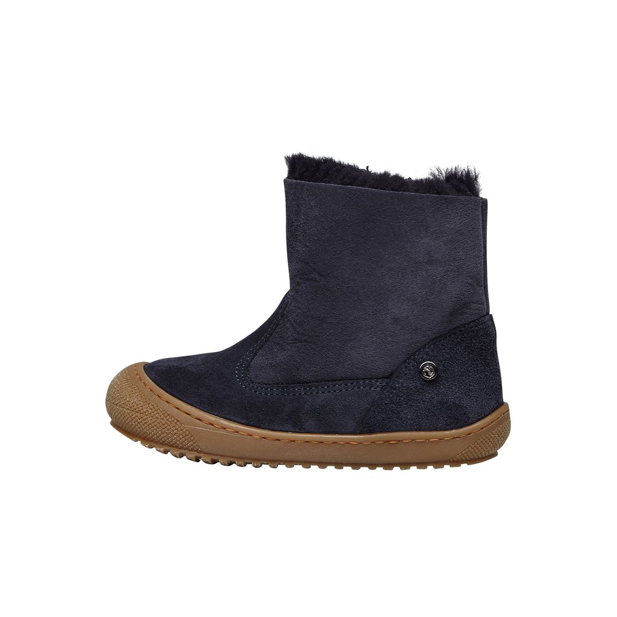 Bottines Doublées De Laine Cozy Hug marine, NATURINO