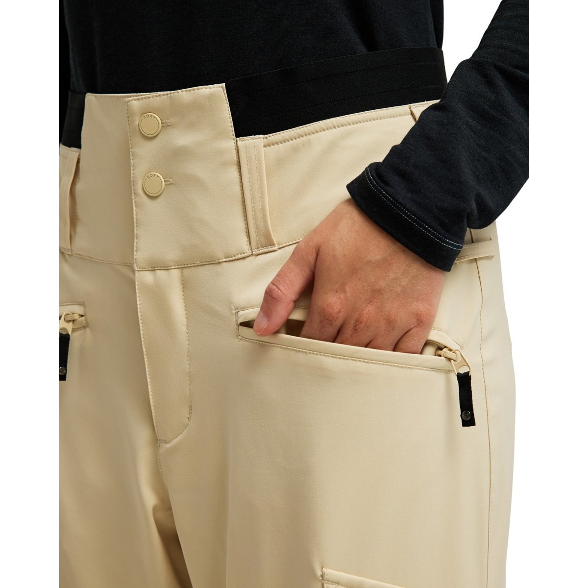 Pantalon de snow technique 20K PASSIVE TRACKS. beige biscotti, ROXY