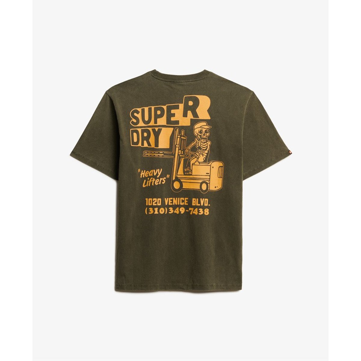 T-shirt ample Trade Tools vert olive surplus goods, SUPERDRY