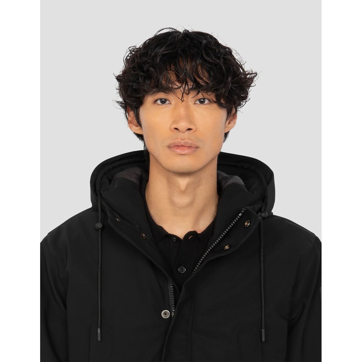 Parka con cappuccio, impermeabile, CHASEN nero , SCHOTT