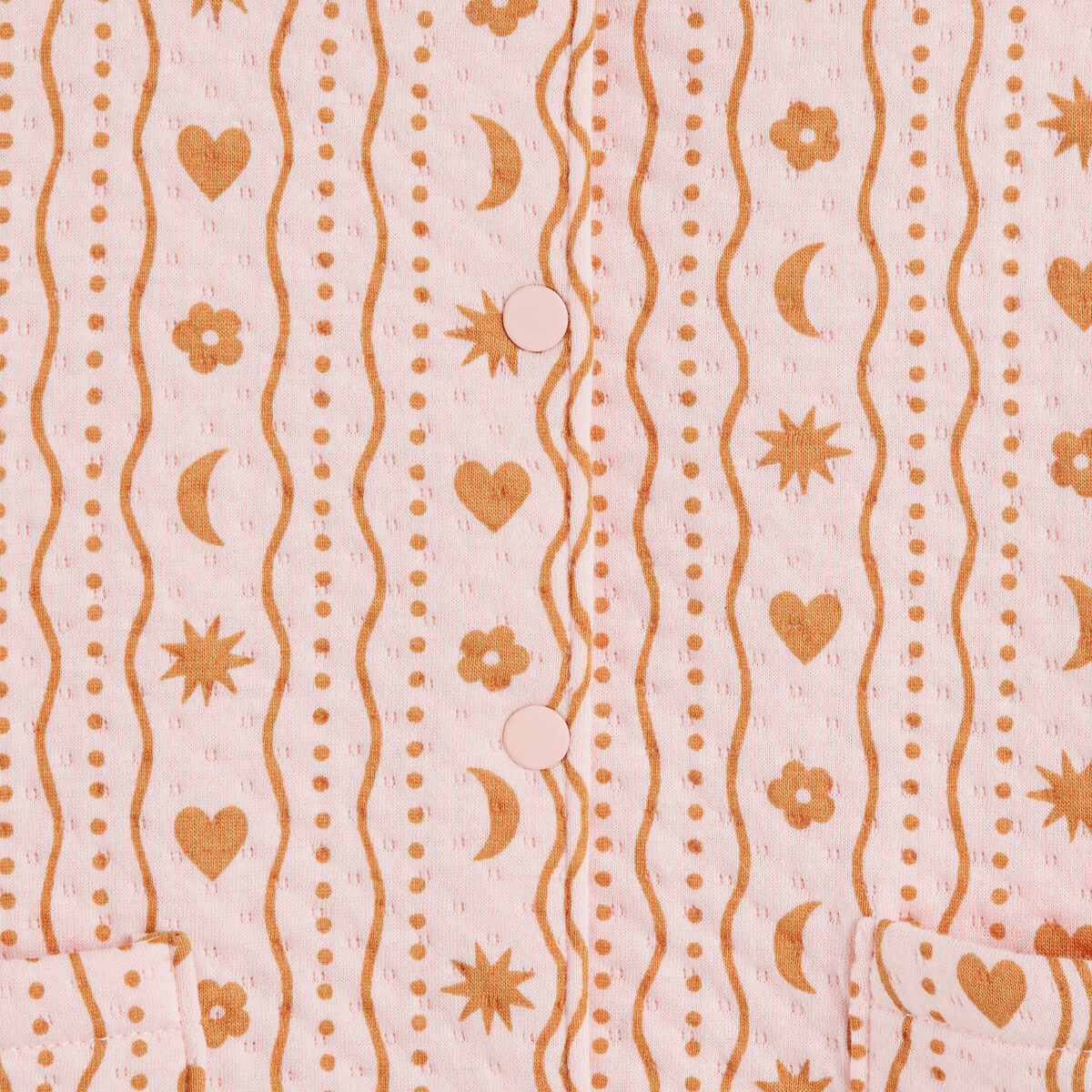 Gilet pressionné et matelassé rose, LA REDOUTE COLLECTIONS