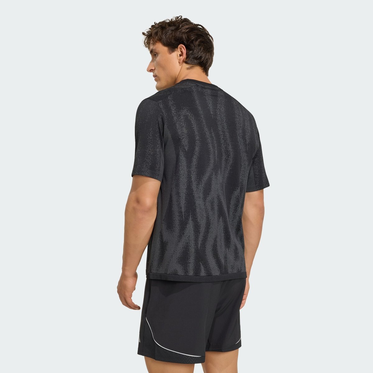 T-Shirt Sans Couture Tech Apparel T-Shirt Sans Couture Tech Apparel black / grey four, adidas Performance