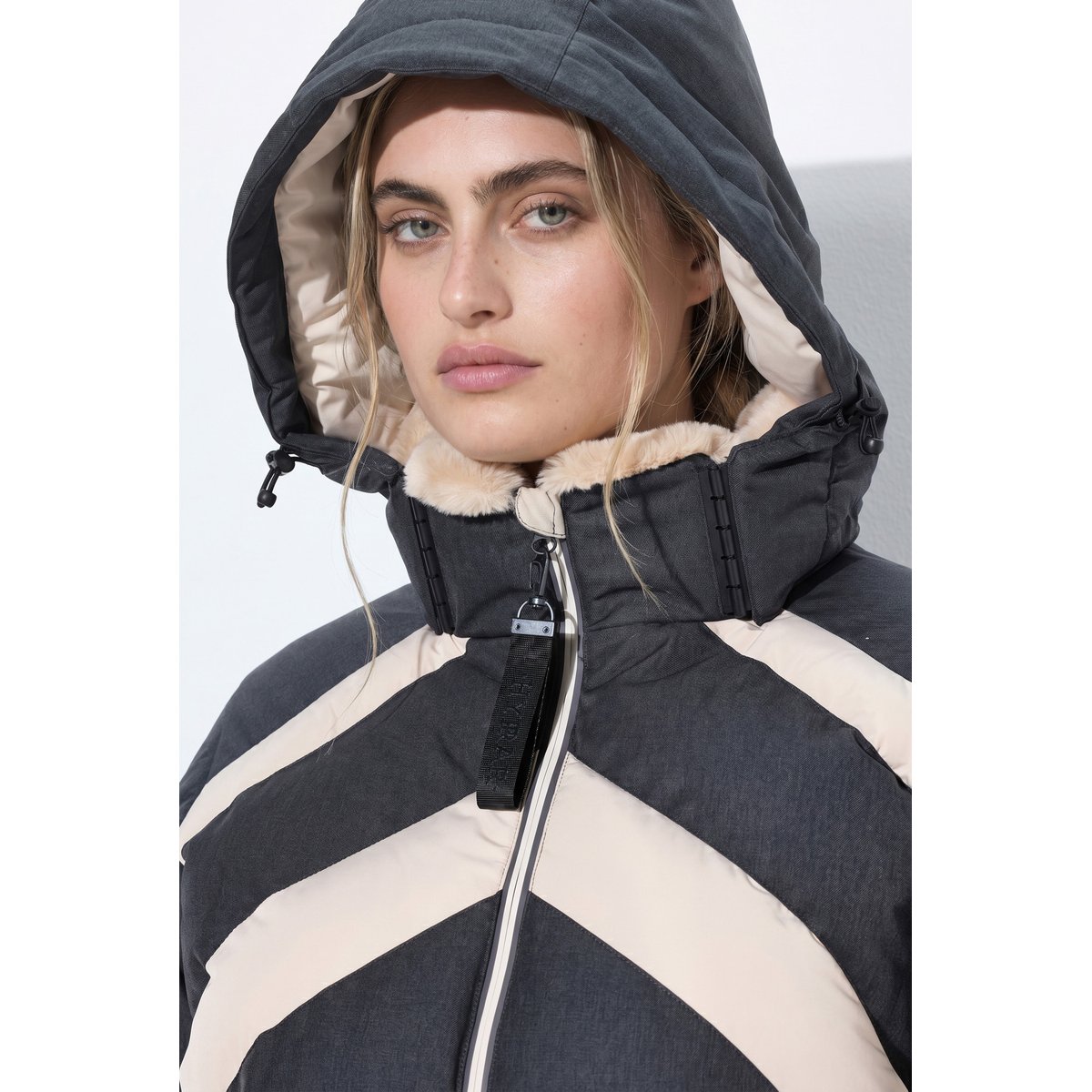 Veste technique HYPRAR, modèle imperméable chiné anthracite, ULLA POPKEN