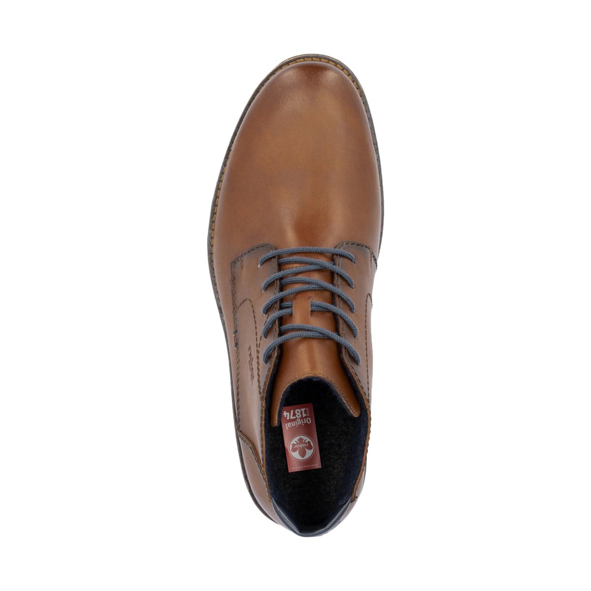 Derby Montante Cuir Bogota marron, RIEKER