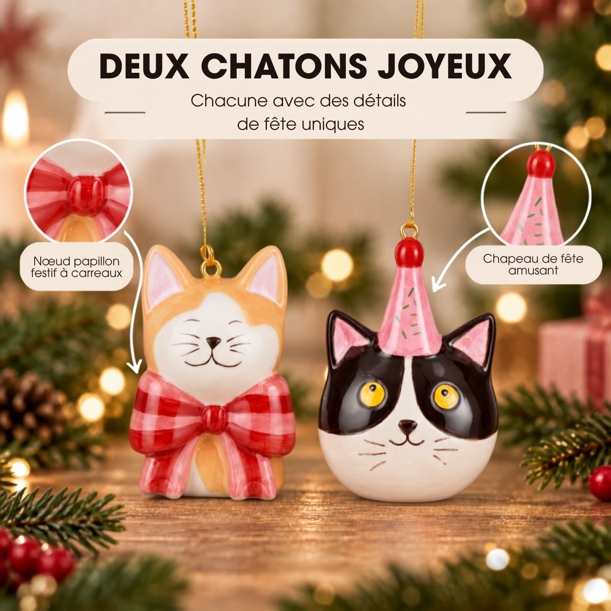 Boule de Noël multicolores, MICA DECORATIONS
