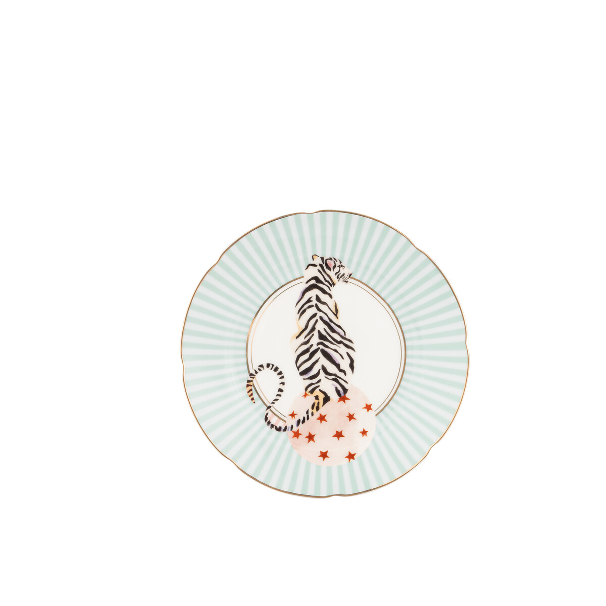 Set of 4 16cm Animal Tea Plates multi-coloured, YVONNE ELLEN