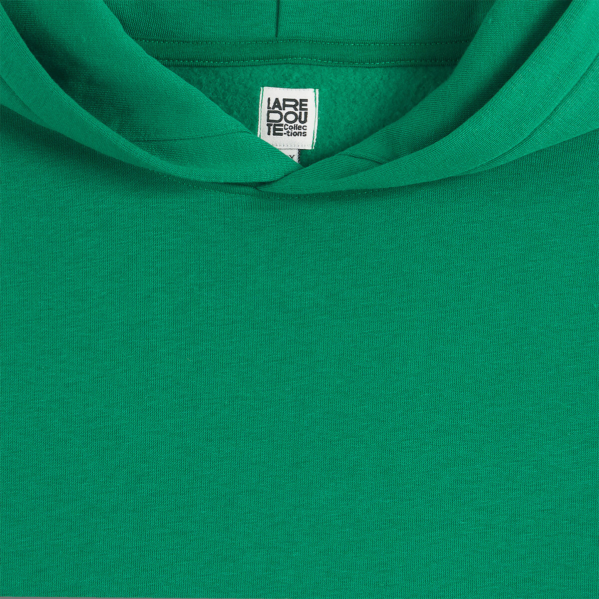 Sweat à capuche en molleton vert, LA REDOUTE COLLECTIONS