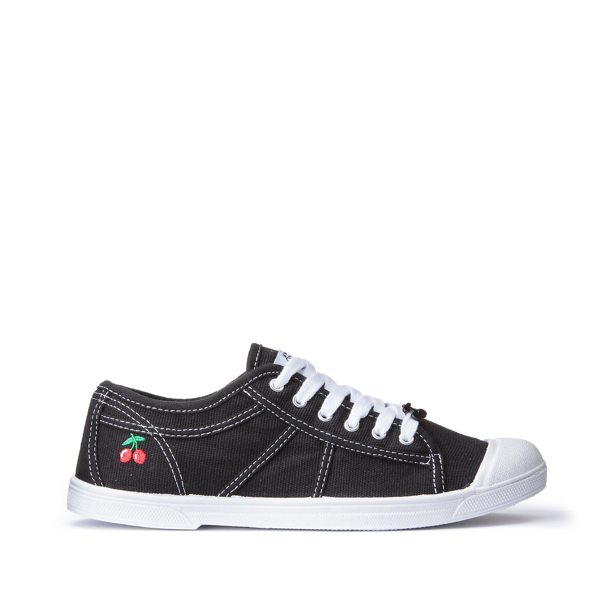 Baskets en toile LTC Basic 02 noir, LE TEMPS DES CERISES
