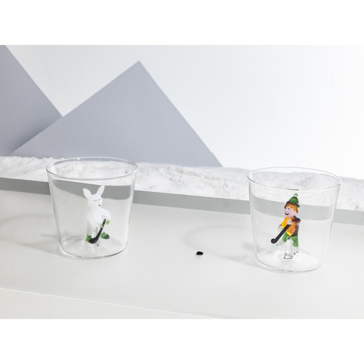 Verre à eau SNOW GAMES Rabbit Ice Hockey blanc, ICHENDORF