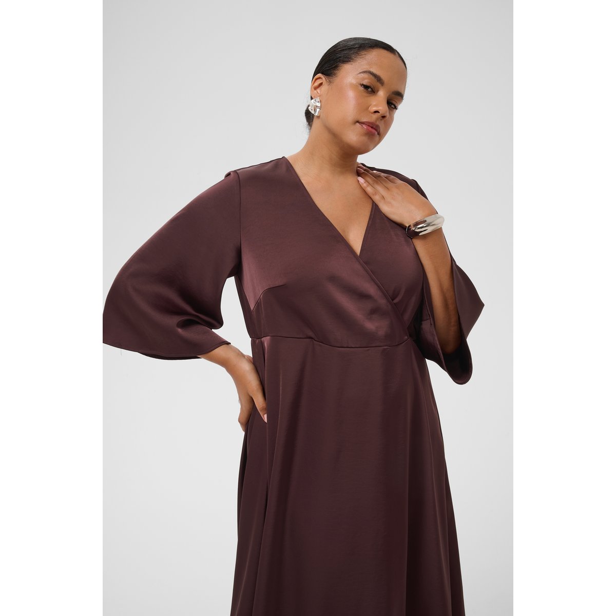 Robe beige fudge, KAFFE CURVE
