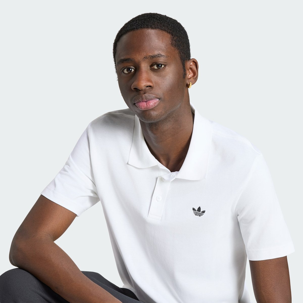 Polo T-Shirt Trèfle Essentials Polo T-Shirt Trèfle Essentials white, adidas Originals